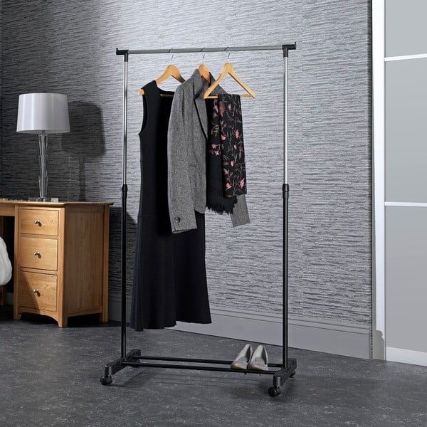 Stand appendiabiti nero in metallo 85x94x48 cm – Addis-image-1