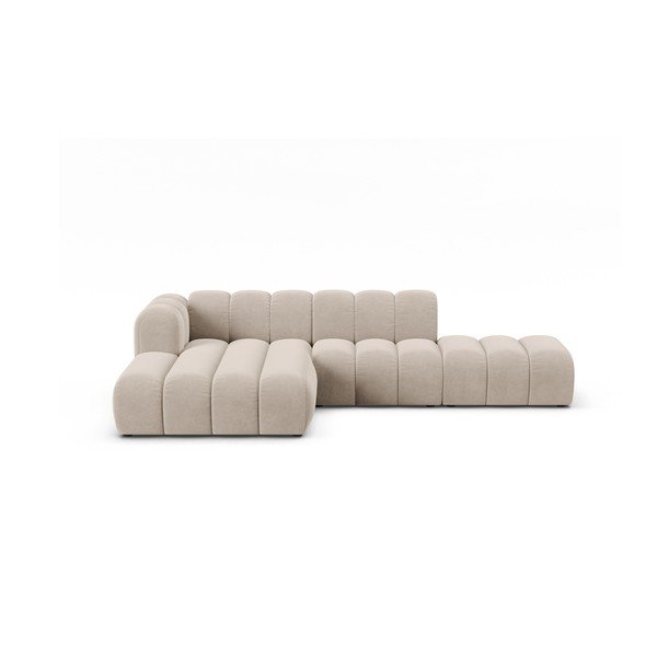 Divano angolare beige ad angolo sinistro Lupine - Micadoni Home