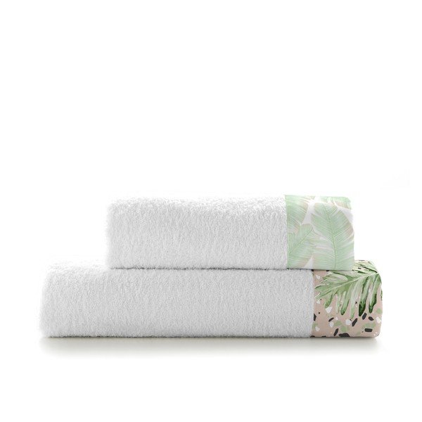 Set di 2 asciugamani in cotone Basic Delicate - Happy Friday-image-2