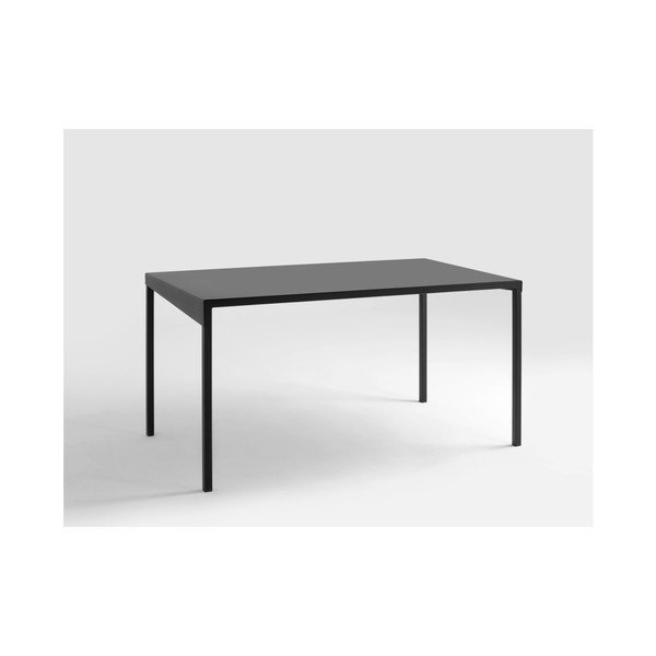 Tavolo da pranzo in metallo nero, 140 x 80 cm Obroos - CustomForm-image-4