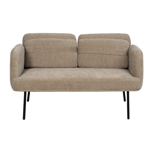Divano beige con rivestimento in ciniglia 127 cm Bind – Ixia