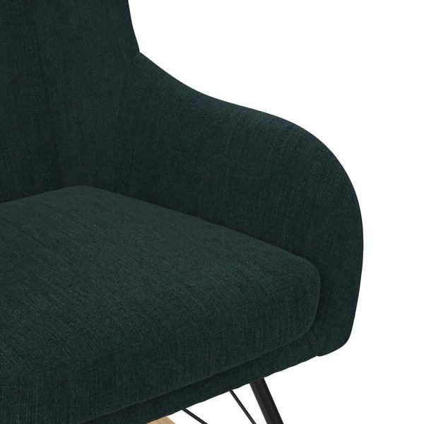 Sedia a dondolo blu scuro Harper - Novogratz-image-4