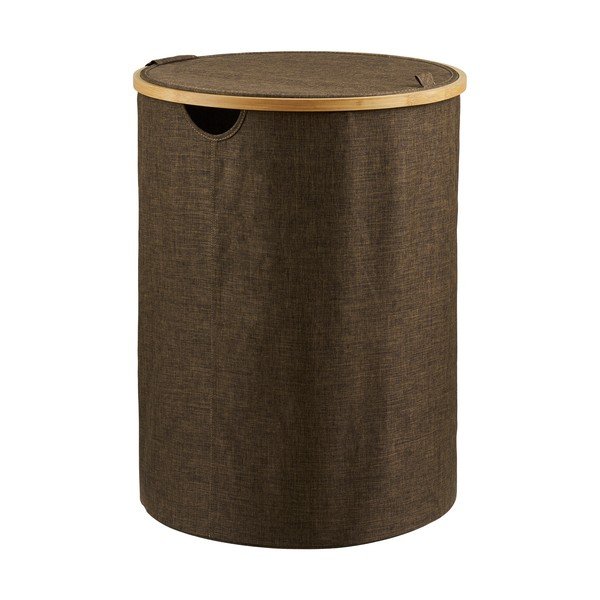 Cesta per il bucato marrone in tessuto Noto – House Nordic-image-3