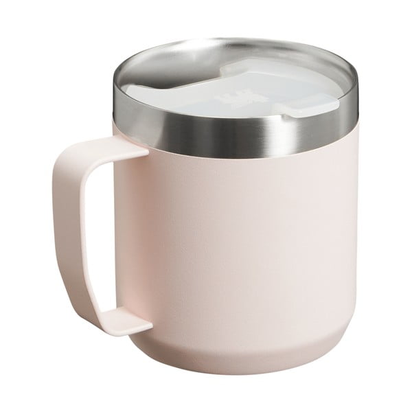 Tazza termica rosa chiaro in acciaio inox 350 ml Stay-Hot Camp Mug Rose Quartz – Stanley-image-3