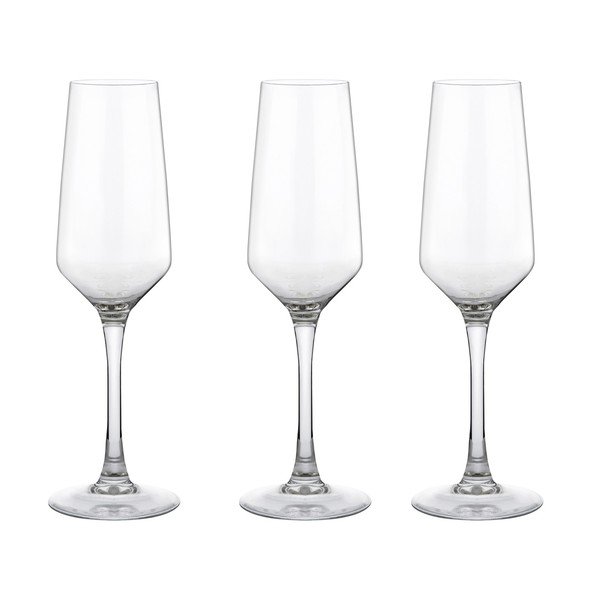 Sada 3 sklenic na šampaňské Vinium, 21 cl