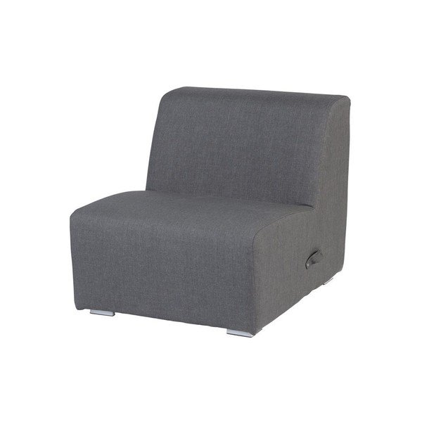Sedia da giardino in metallo grigio scuro Kubbano - Exotan