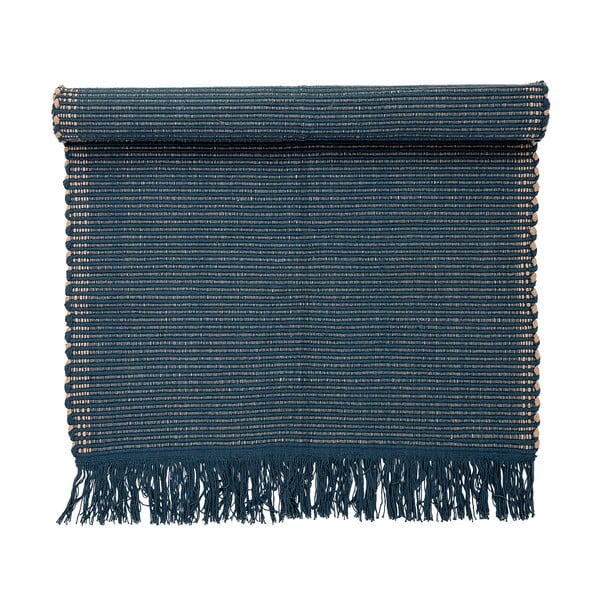 Tappeto in cotone blu scuro Kids, 80 x 160 cm - Bloomingville Mini-image-2