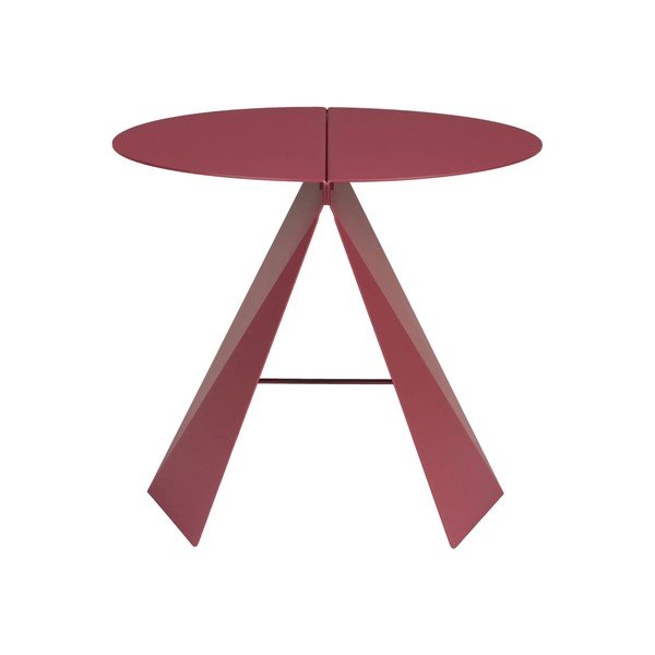 Tavolino rotondo in metallo 45x46 cm Foldy – Zuiver