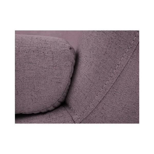 Poltrona rosa con gambe marroni Piemonte - Mazzini Sofas-image-4