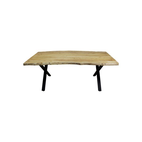 Tavolo da pranzo in legno di acacia non trattato , 175 x 90 cm - HSM collection-image-3
