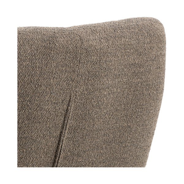 Poltrona grigio-marrone in tessuto bouclé Paris - Actona-image-4