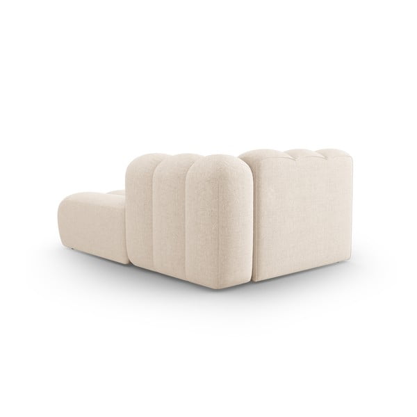 Chaise longue componibile color crema (con penisola a destra) Lupine – Micadoni Home-image-4