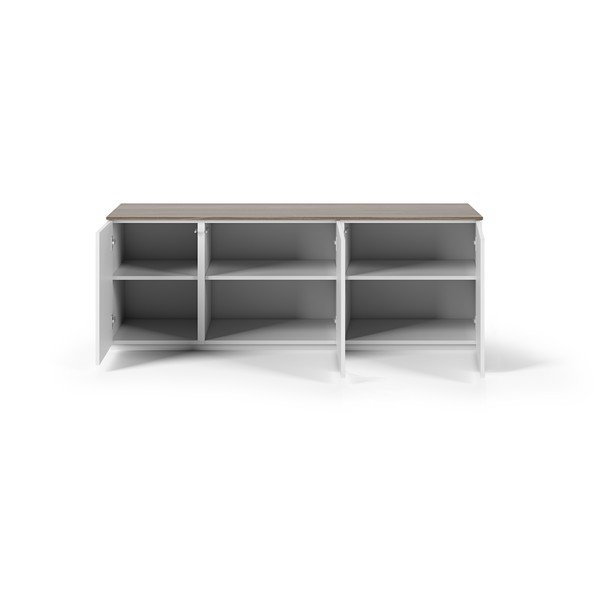 Cassettiera bassa bianca 160x57 cm Join - TemaHome-image-3
