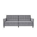 Divano grigio chiaro in velluto 203 cm Hartford - Støraa