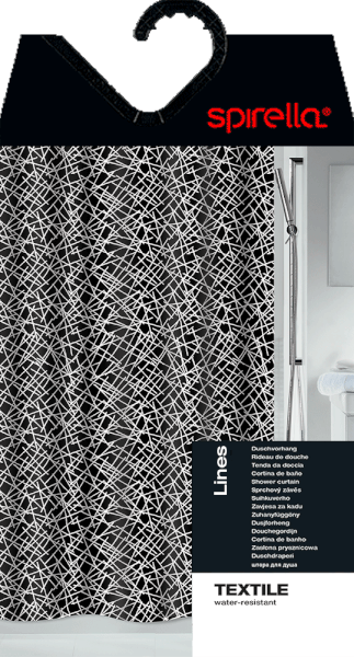 Tenda per doccia 180x200 cm Lines – Spirella-image-2