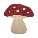 Tappeto per bambini rosso in lana 85x90 cm Mushroom – Bloomingville Mini