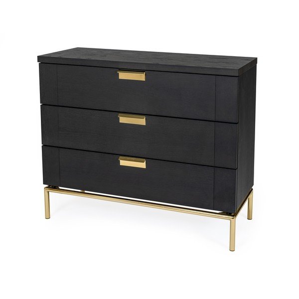 Credenza nera , 75 x 91 cm Pimlico - Woodman-image-3