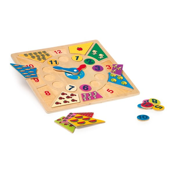 Orologio pratico in legno per bambini Tell the Time - Legler-image-1