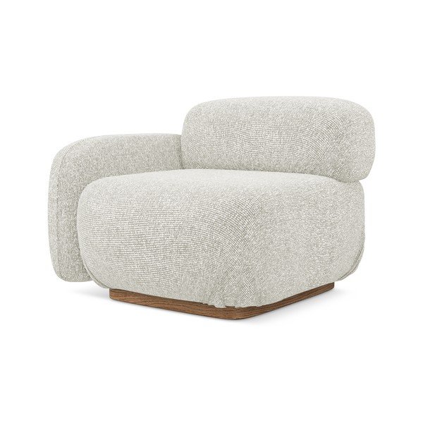 Parte divano componibile color crema (con penisola a sinistra) Ailani – Makamii-image-1