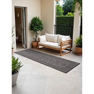 Passatoia da interno ed esterno bianca e nera 80x250 cm Duet Kona – NORTHRUGS