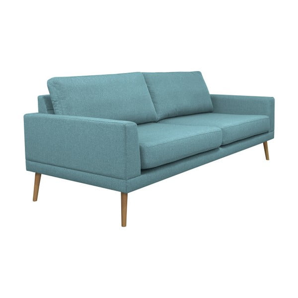 Divano blu a tre posti Vega - Windsor & Co Sofas-image-1