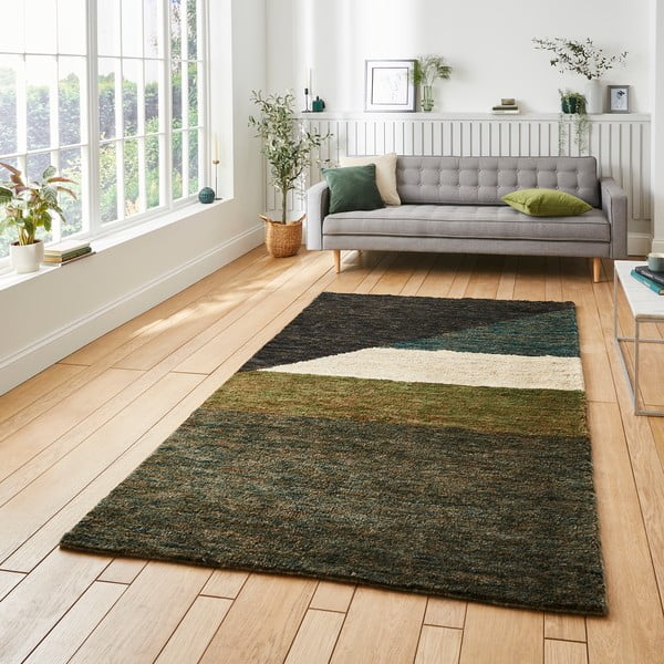 Tappeto verde 170x120 cm Hemp - Think Rugs-image-2