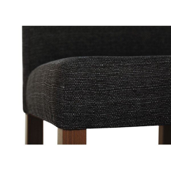 Sedia nera con gambe in faggio marrone scuro Tonka - Ted Lapidus Maison-image-2