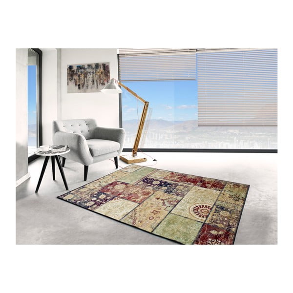 Tappeto in viscosa, 140 x 200 cm Belga Squares - Universal-image-2