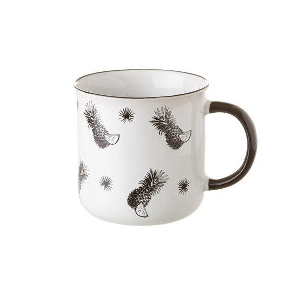 Tazza in ceramica bianca Unimasa Pineapple, 325 ml - Casa Selección