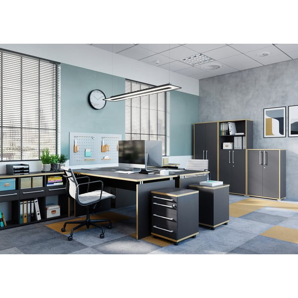 Armadio grigio levriero, altezza 182 cm - Germania-image-1
