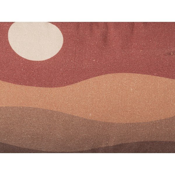 Cuscino in cotone marrone e rosso Clay Sunset, 50 x 30 cm - PT LIVING-image-1