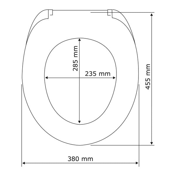Sedile per wc con chiusura facilitata , 45 x 37,5 cm Astera - Wenko-image-3