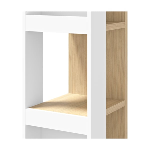 Libreria bianca in rovere 40x114 cm Ella - TemaHome-image-4