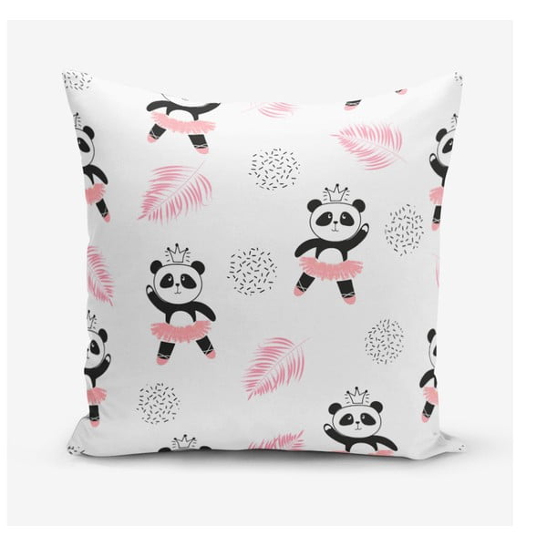 Federa per panda in misto cotone, 45 x 45 cm Panda Child - Minimalist Cushion Covers