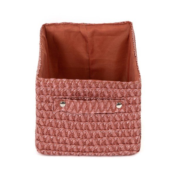 Cestino rosso Lilou Basket Terracotta - Compactor-image-3