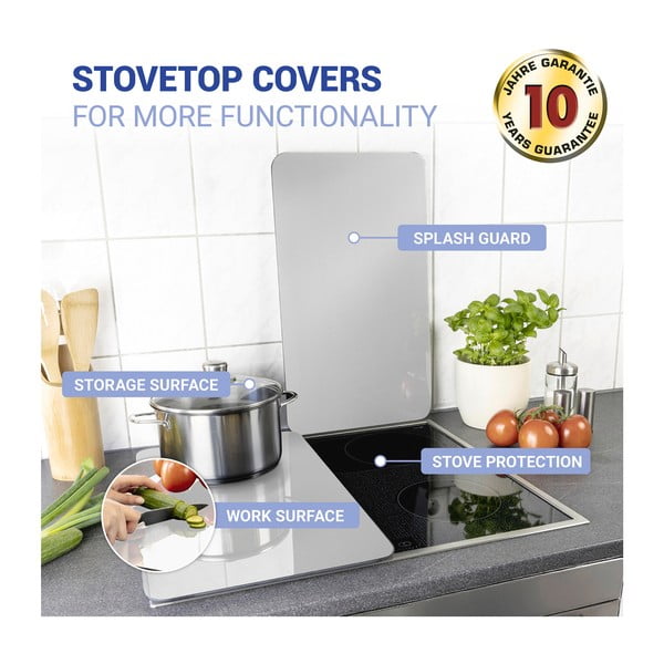 Set di 2 cappe in vetro Argento Universal - Wenko-image-3