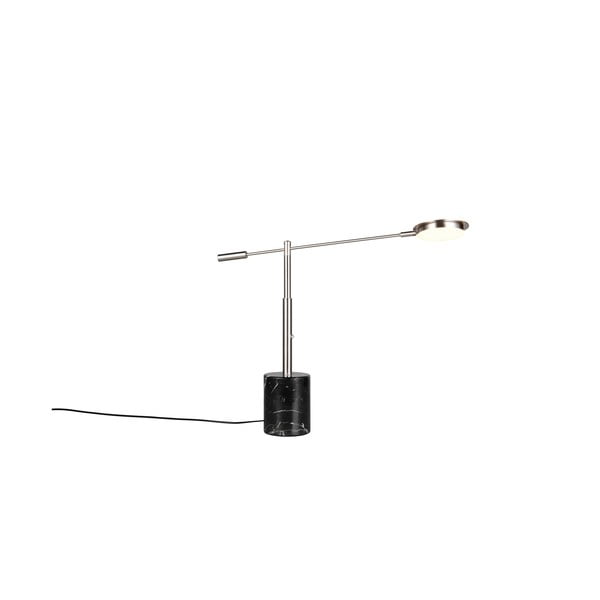 Lampada da tavolo LED nera e argentata (altezza totale 65 cm) Fiore – Trio Select-image-2