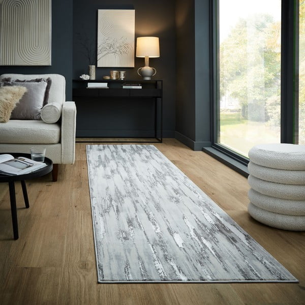 Runner grigio 80x300 cm Gleam - Flair Rugs-image-1