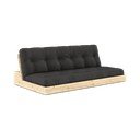 Divano letto grigio scuro 196 cm Base - Karup Design