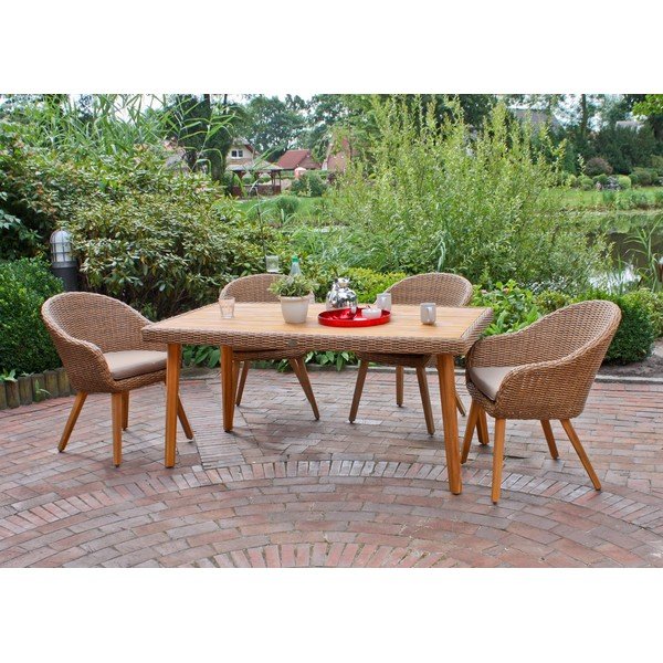 Tavolo da giardino in legno di acacia ADDU Carson - Garden Pleasure-image-1