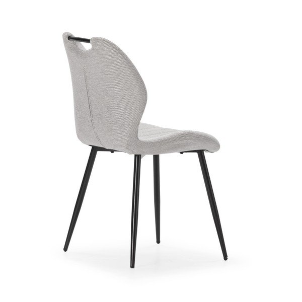 Set di 4 sedie da pranzo grigio chiaro Muli - Marckeric-image-4