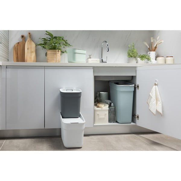 Bidone in plastica riciclata grigio scuro 30 l Ready To Collect - Curver-image-4