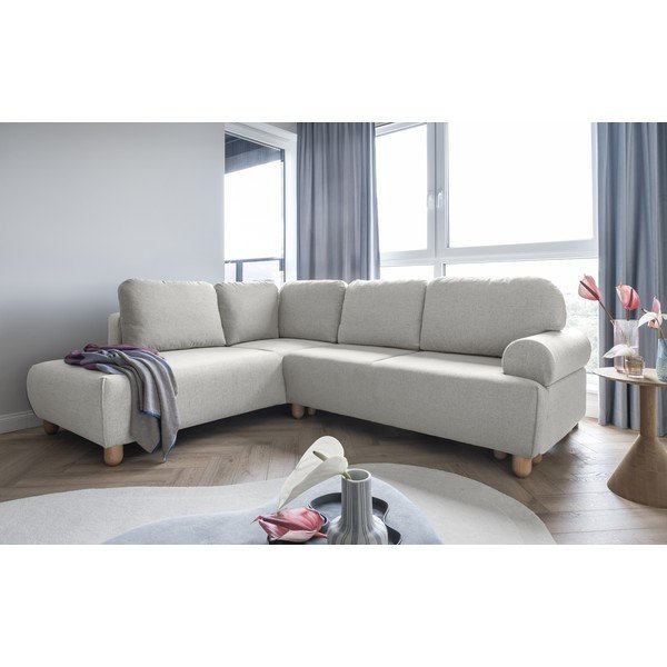 Divano letto angolare crema (angolo sinistro) Bouncy Olli - Miuform-image-1