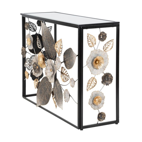 Tavolo consolle nero 42x112 cm Glam Dark - Mauro Ferretti-image-1