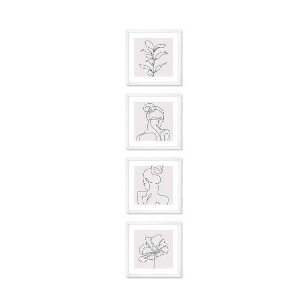 Set di poster in cornice 4 pezzi 32x32 cm - knor-image-2