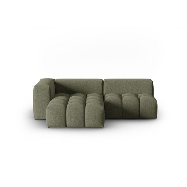 Divano angolare verde scuro (con penisola a sinistra/con chaise lounge) Verona – Cosmopolitan Design-image-2
