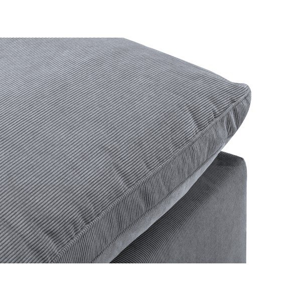 Parte angolare grigia del divano modulare in velluto a coste Galaxy, angolo sinistro - Windsor & Co Sofas-image-4