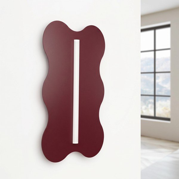 Lampada da parete burgundy in metallo KLOVER – Thoro-image-3