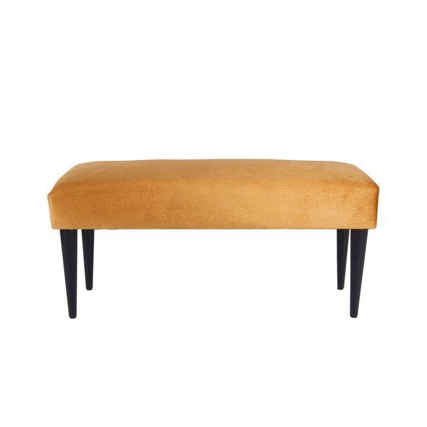 Panca gialla con rivestimento in velluto Luxury - Leitmotiv-image-1