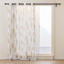Tenda sottile beige in voile 140x280 cm Kim – douceur d'intérieur